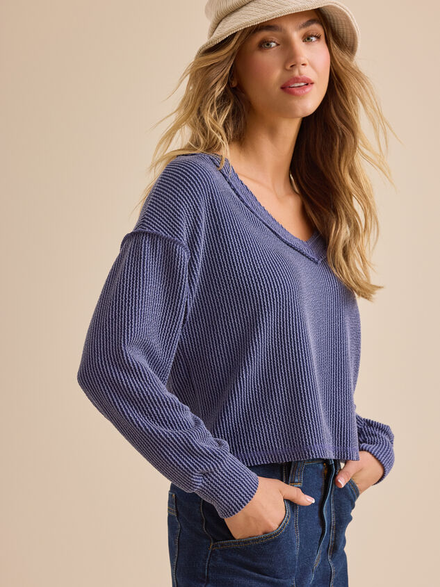 Layne Ribbed Top Detail 3 - TULLABEE