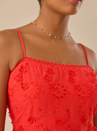 Jezebel Eyelet Mini Dress Detail 3 - TULLABEE
