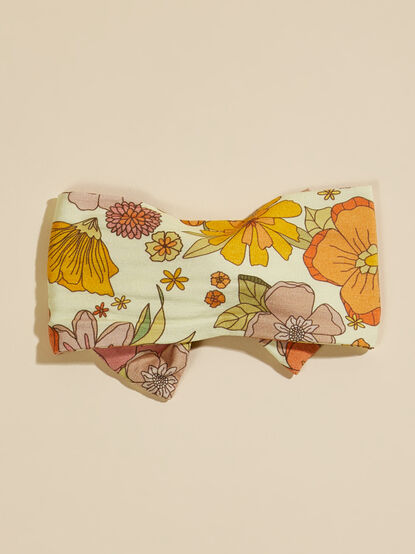 Marigold Floral Bow Headband - TULLABEE