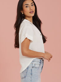 Haley Gauze Button Up Top Detail 3 - TULLABEE