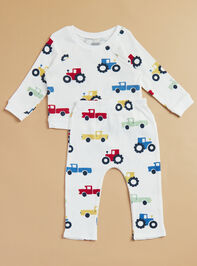 Revy Tractor Top and Pants Set by Mudpie Detail 2 - TULLABEE