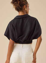 Avni Crossover Crop Top Detail 5 - TULLABEE