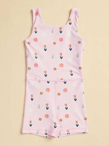 Macie Floral Athletic Unitard - TULLABEE