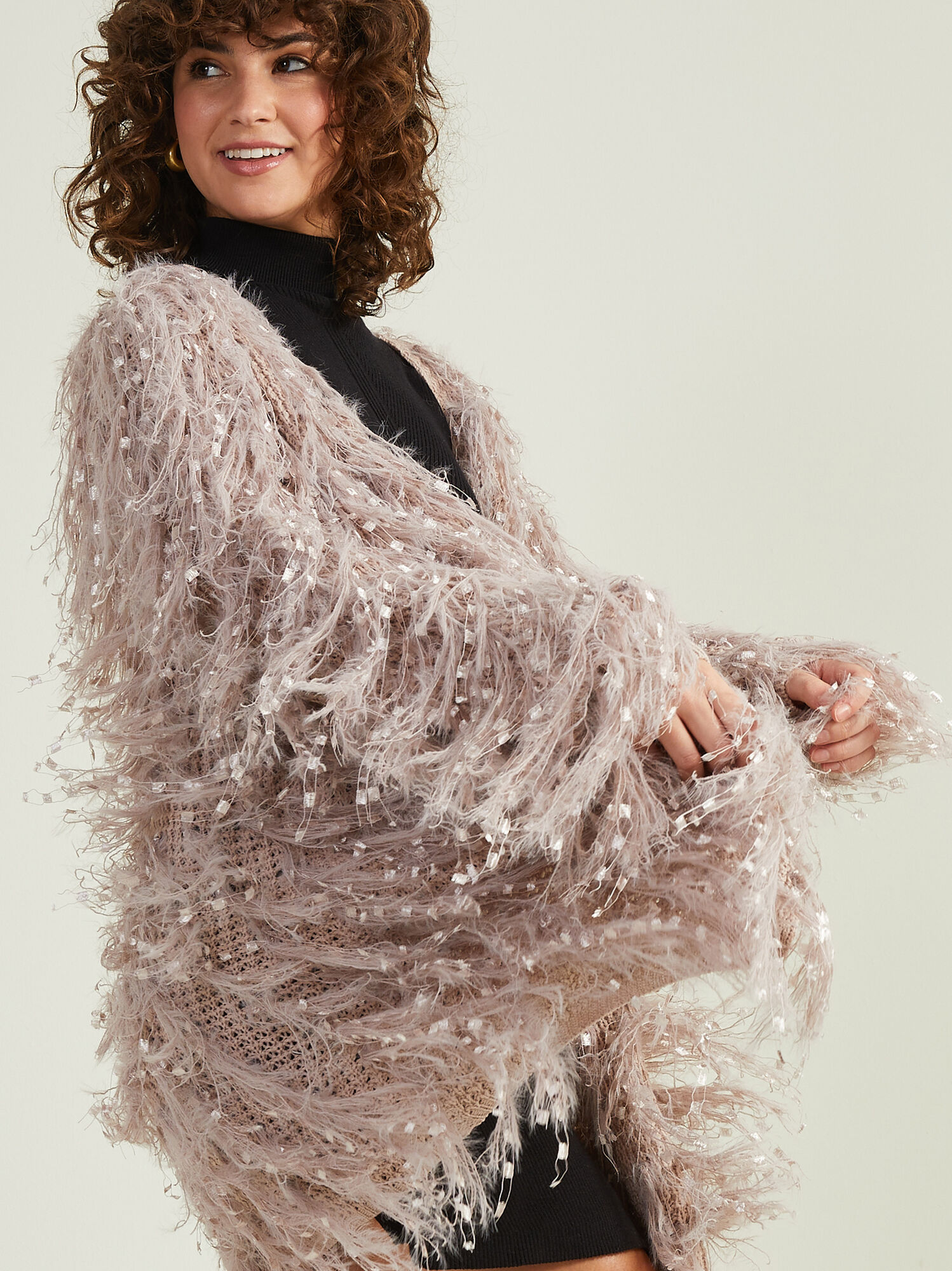Cheap hotsell shaggy cardigan