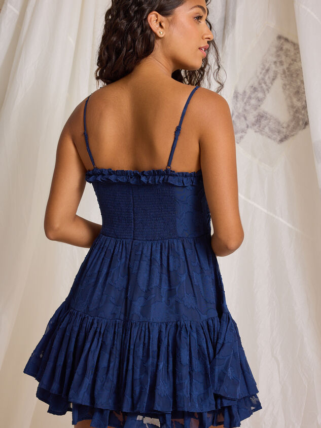 Harper Floral Mini Dress Detail 5 - TULLABEE
