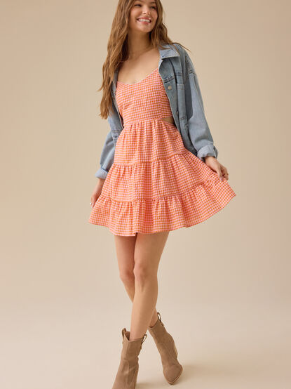 Ellise Gingham Mini Dress - TULLABEE