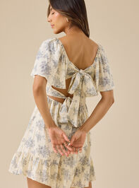 Gwen Floral Mini Dress Detail 4 - TULLABEE