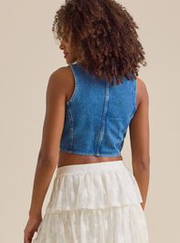 Florence Denim Vest Detail 5 - TULLABEE