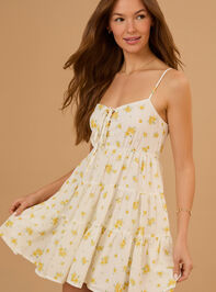 Leslie Floral Mini Dress Detail 4 - TULLABEE