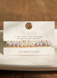 Nana Painted Bead Bracelet Set Detail 3 - TULLABEE