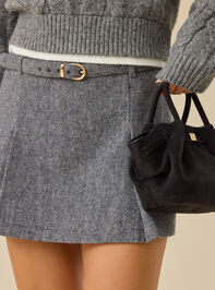 Belle Belted Mini Skirt Detail 2 - TULLABEE