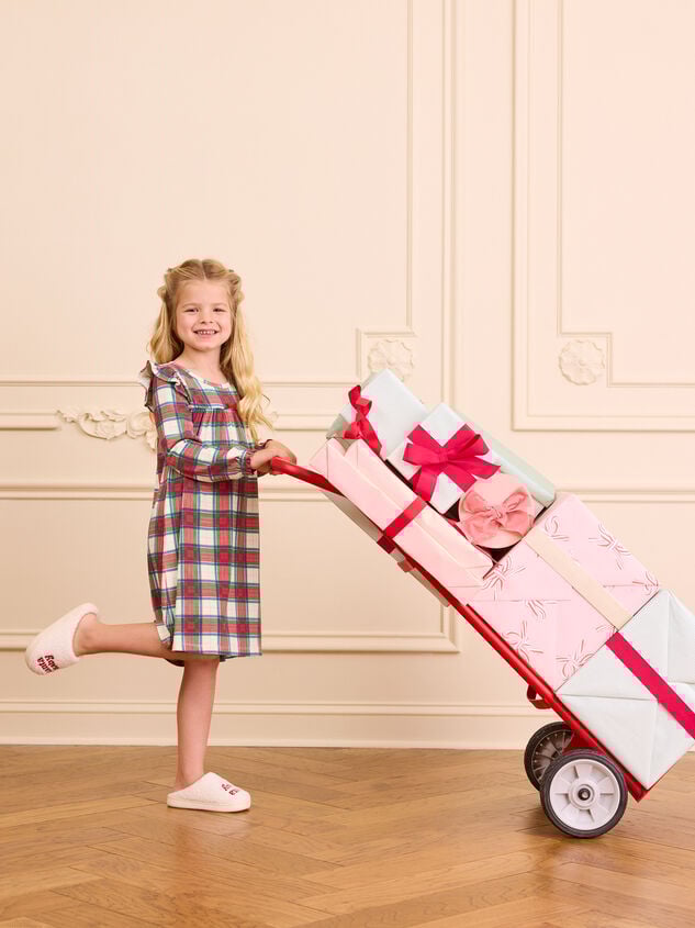 Harley Holiday Plaid Gown Detail 4 - TULLABEE