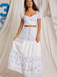 Kairo Floral Crop Top Detail 4 - TULLABEE