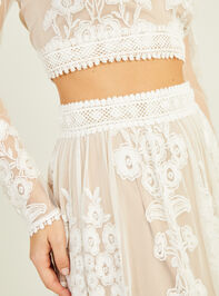 Arissa Embroidered Maxi Skirt Detail 5 - TULLABEE
