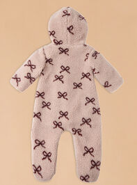 Bows Fleece Jumpsuit by Rylee + Cru Detail 2 - TULLABEE