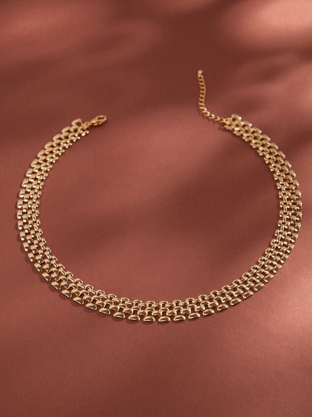 18K Gold Wide Panther Necklace - TULLABEE