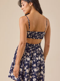 Jolie Floral Mini Dress Detail 2 - TULLABEE