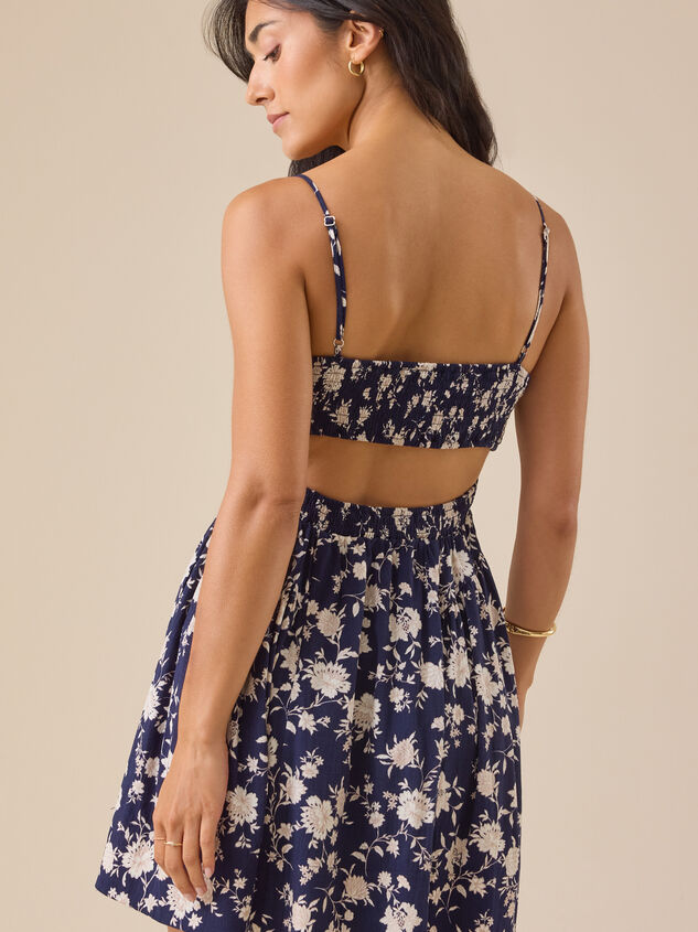 Jolie Floral Mini Dress Detail 2 - TULLABEE