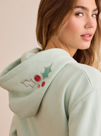 Holly Jolly Hoodie Detail 5 - TULLABEE