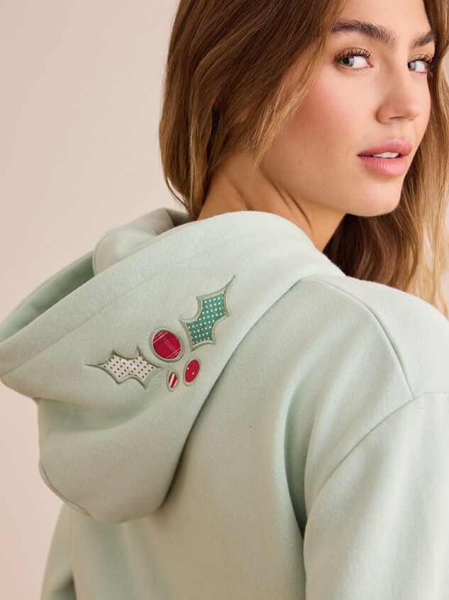 Holly Jolly Hoodie Detail 5 - TULLABEE