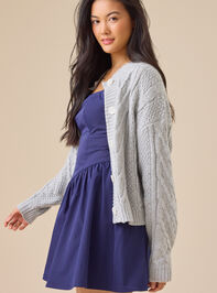 Daphne Cable Cardigan Detail 3 - TULLABEE