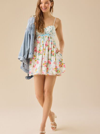Laryna Floral Mini Dress - TULLABEE