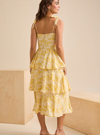 Melina Floral Maxi Dress Detail 4 - TULLABEE