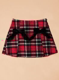 Iris Plaid Toddler Skirt Detail 2 - TULLABEE