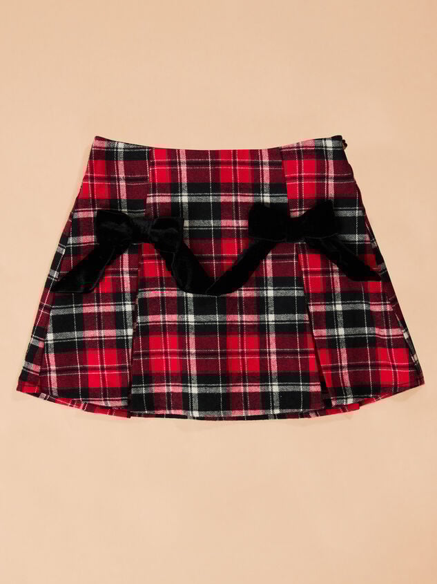 Iris Plaid Toddler Skirt Detail 2 - TULLABEE