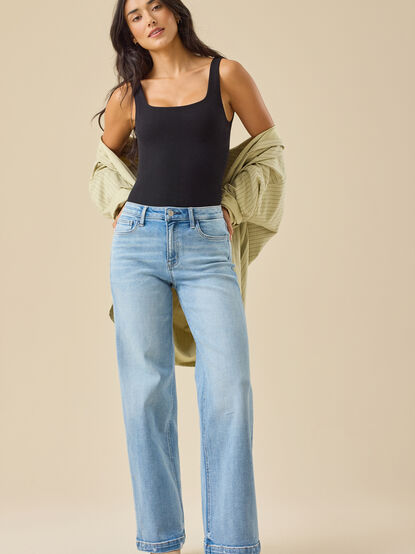 Brooke Ribbed Sleeveless Bodysuit - TULLABEE