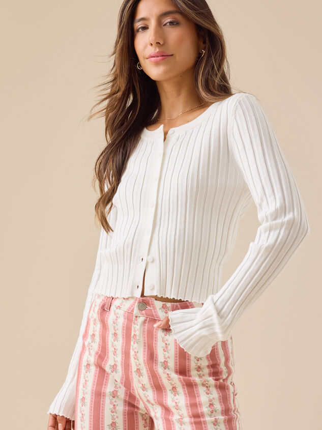 Haven Ribbed Button Up Top - TULLABEE
