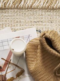 Birch Handwoven Rug Detail 2 - TULLABEE