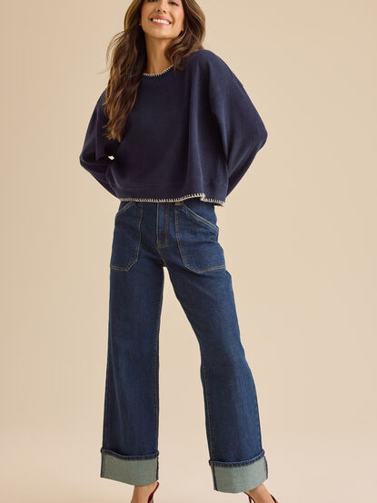 Jennine Whipstitch Top - TULLABEE