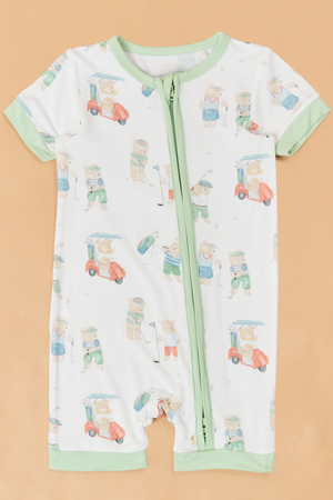 Tee Time Teddys Polo Shortie Romper - Altar'd State - 
