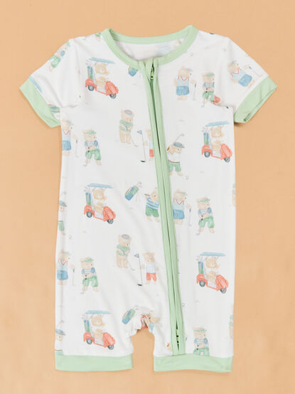Tee Time Teddys Polo Shortie Romper - TULLABEE