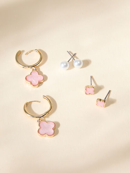 Mini Clover Earring Set - TULLABEE