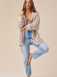 Abby Whipstitch Chunky Cardigan Detail 3 - TULLABEE