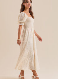 Mylee Textured Midi Dress Detail 3 - TULLABEE