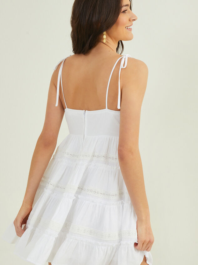 Lucy Tie Shoulder Dress Detail 3 - TULLABEE