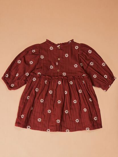 Hallie Embroidered Daisy Dress by Mud Pie - TULLABEE