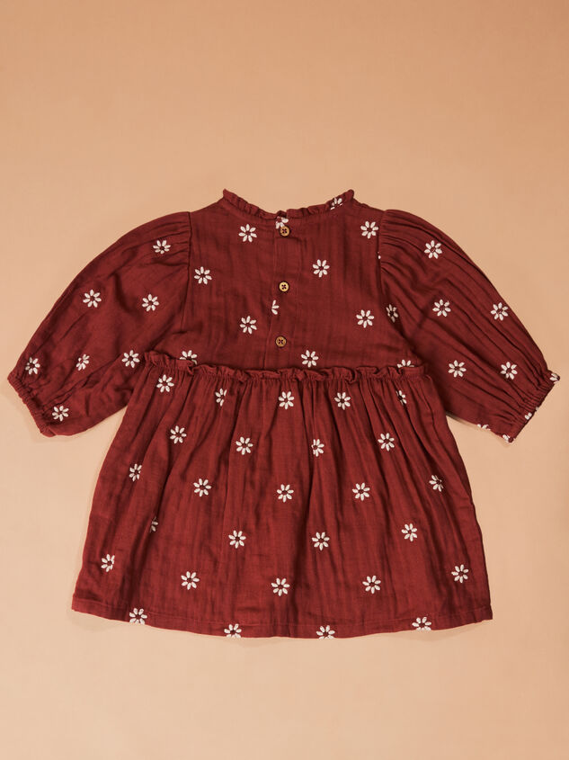 Hallie Embroidered Daisy Dress by Mud Pie Detail 2 - TULLABEE