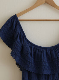 Karissa Tiered Midi Dress Detail 2 - TULLABEE