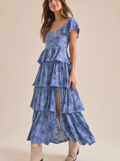 Roxanne Layered Maxi Dress - TULLABEE