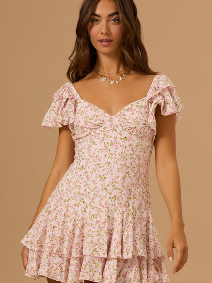 Cecilia Floral Mini Dress - TULLABEE