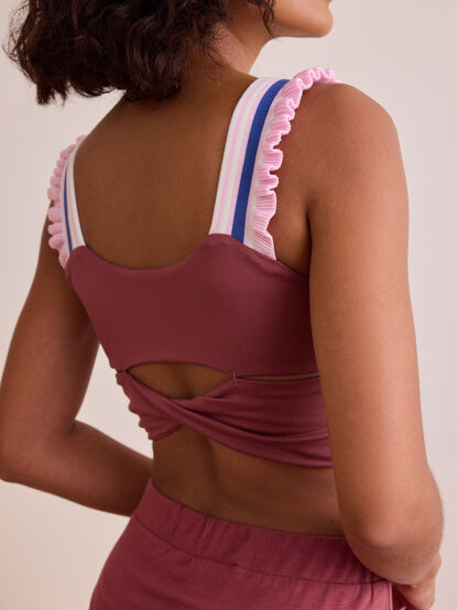 All Along Ruffle Tank - TULLABEE