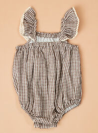 Kyler Gingham Ruffle Bubble Detail 2 - TULLABEE