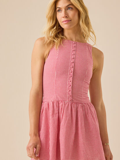June Gingham Mini Dress - TULLABEE