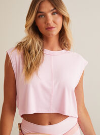 Trail Blazer Crop Tee Detail 2 - TULLABEE
