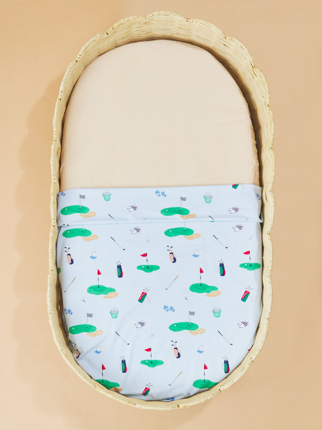 Golf Things Swaddle Detail 2 - TULLABEE