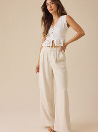 Kay Linen Trouser Detail 6 - TULLABEE